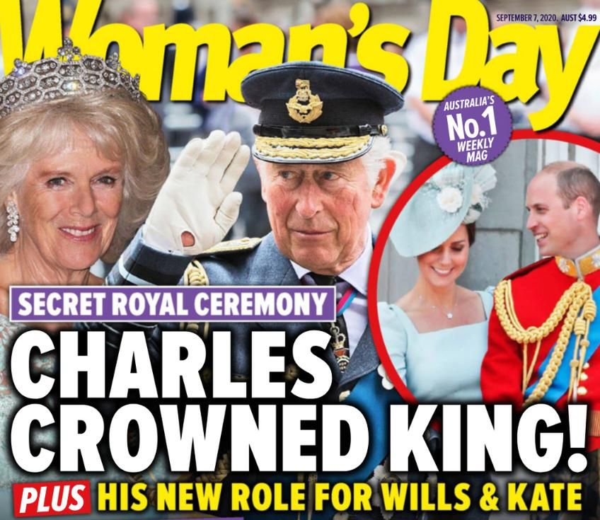 Sekretna koronacja w Pałacu Buckingham – okładka Woman's Day