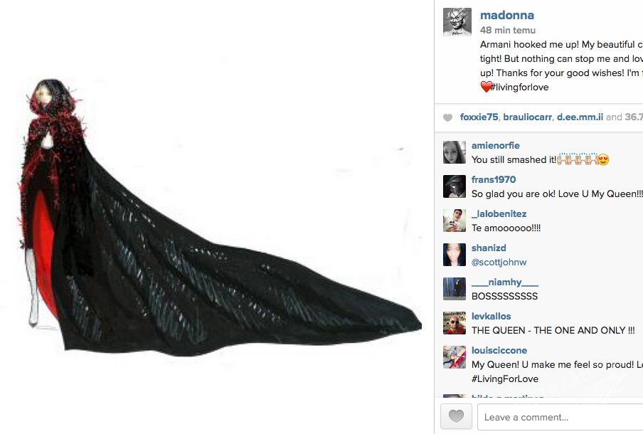 Madonna upadła na Brit Awards 2015