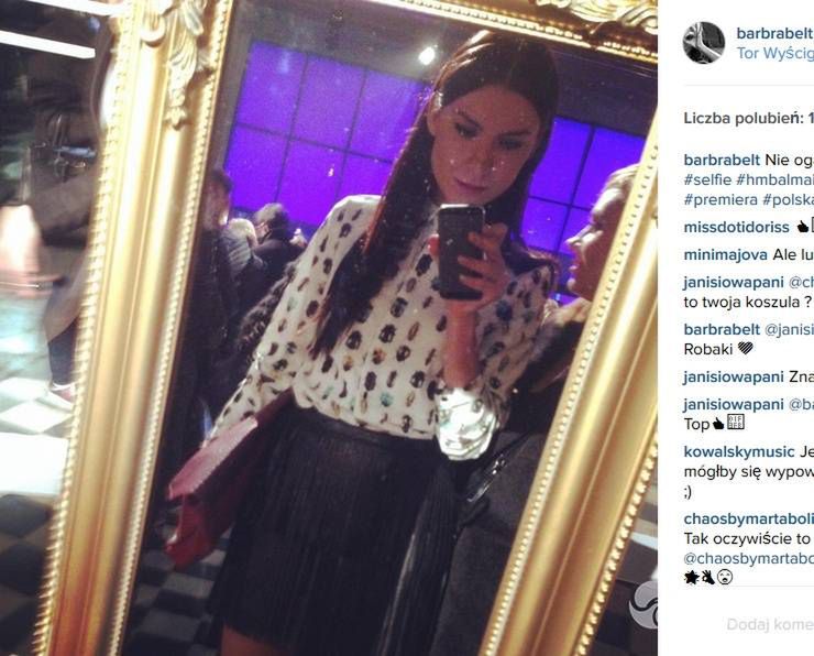 Basia Pasek na prezentacji kolekcji Balmain dla H&M
