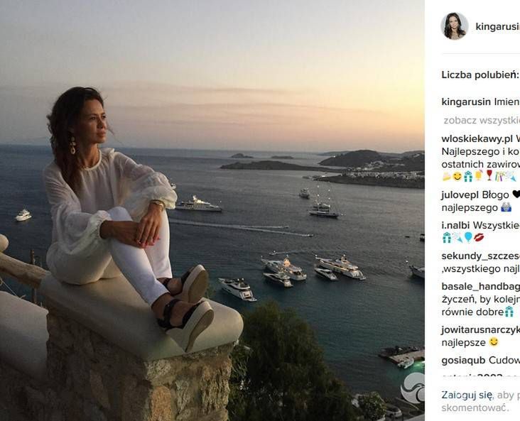 Kinga Rusin  - wakacje gwiazd na Mykonos