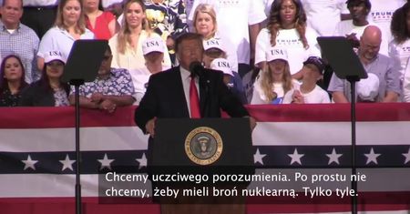 Donald Trump ogłosił nałożenie nowych sankcji na Iran