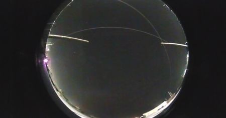Rozbłysk meteoru w obwodzie swierdłowskim na Uralu