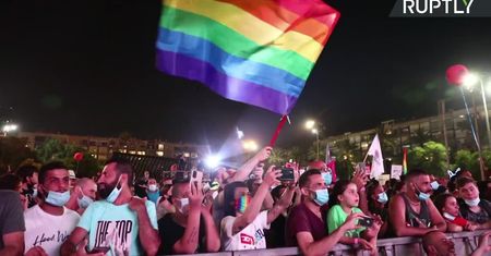 Półtora tysiąca osób na demonstracji zamiast odwołanej Parady Równości w Tel-Awiwie