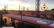 Katastrofa pociągu dużych prędkości pod Mediolanem. Zginęło dwóch maszynistów