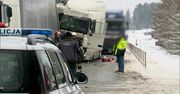 Groźnie wyglądający wypadek na krajowej ósemce. Nikt poważnie nie ucierpiał