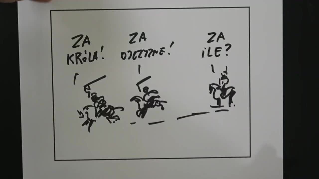 61 rysunków w godzinę. Henryk Sawka z rekordem Polski