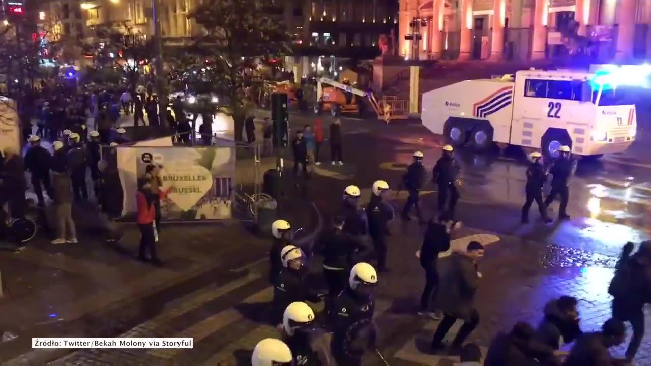 Marokańscy imigranci starli się z brukselską policją