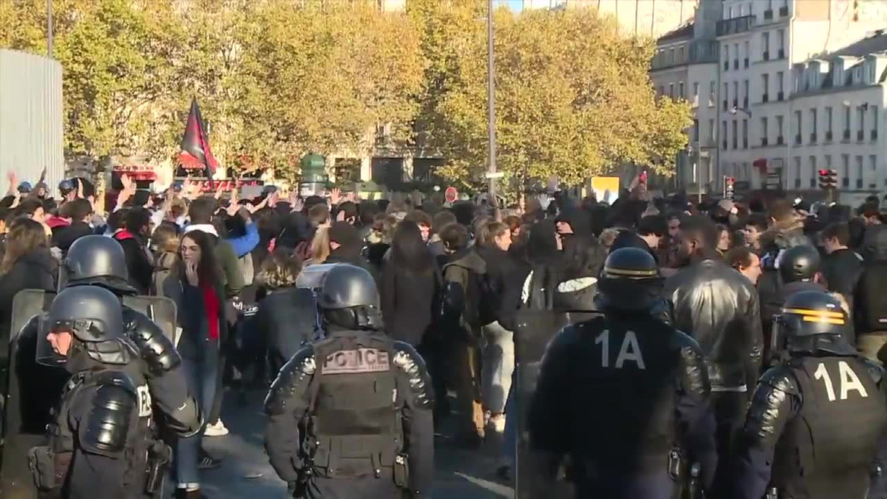 Protest studentów we Francji zakończony starciem z Policją