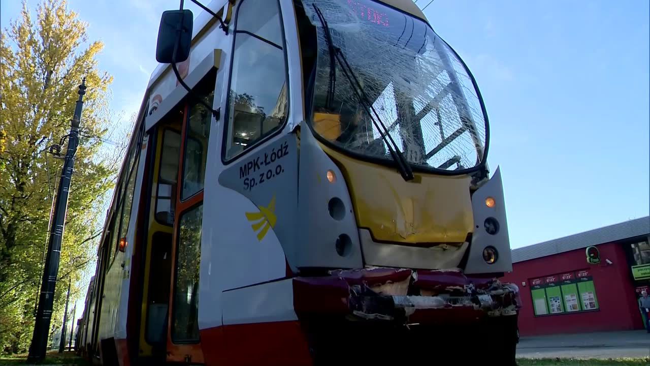 Zderzenie tramwajów w Łodzi. 7 osób rannych