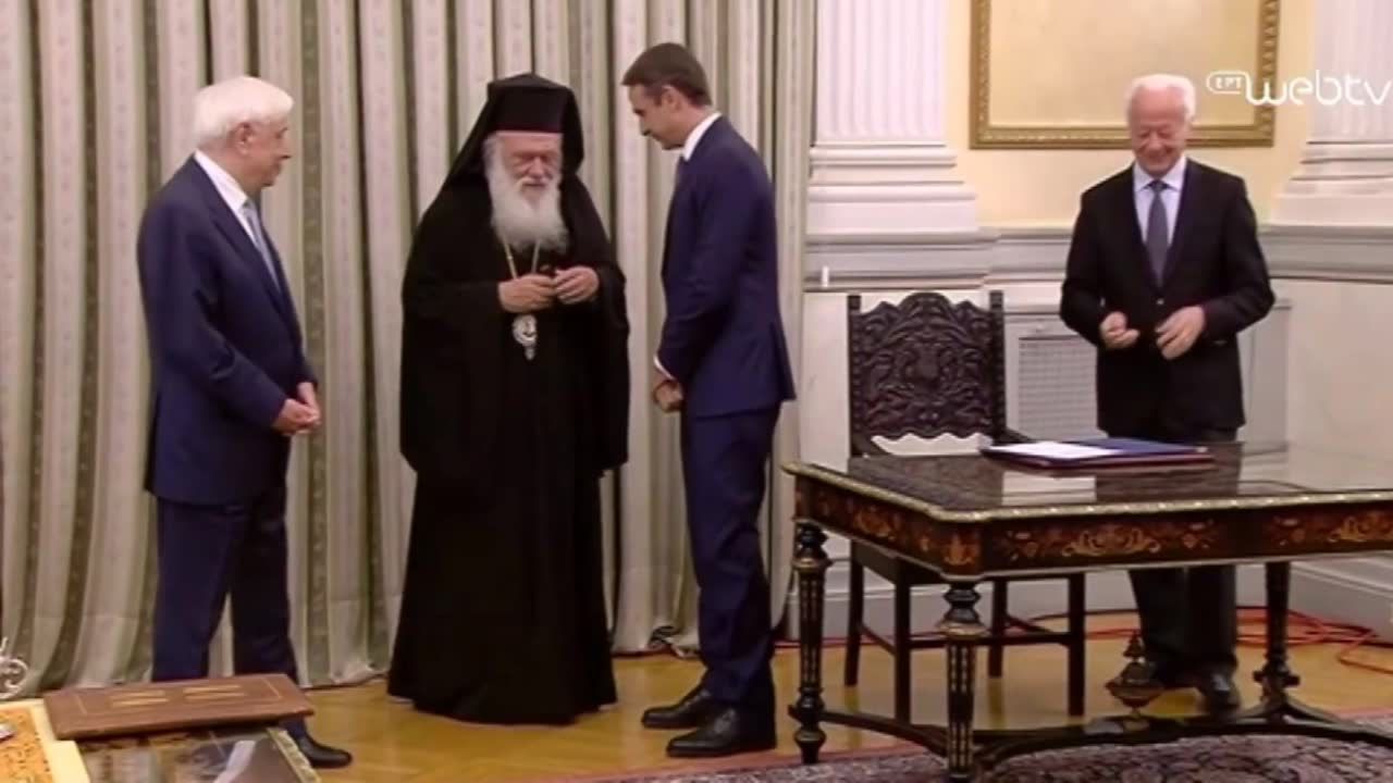 Ceremonia zaprzysiężenia nowego premiera Grecji K. Mitsotakisa