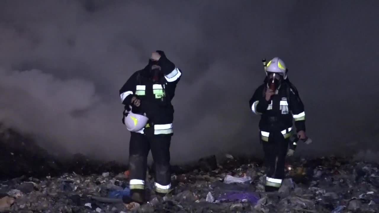 Pożar wysypiska śmieci w województwie dolnośląskim. Ogień objął powierzchnię 3 hektarów