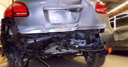 Naprawa powypadkowa porsche cayenne