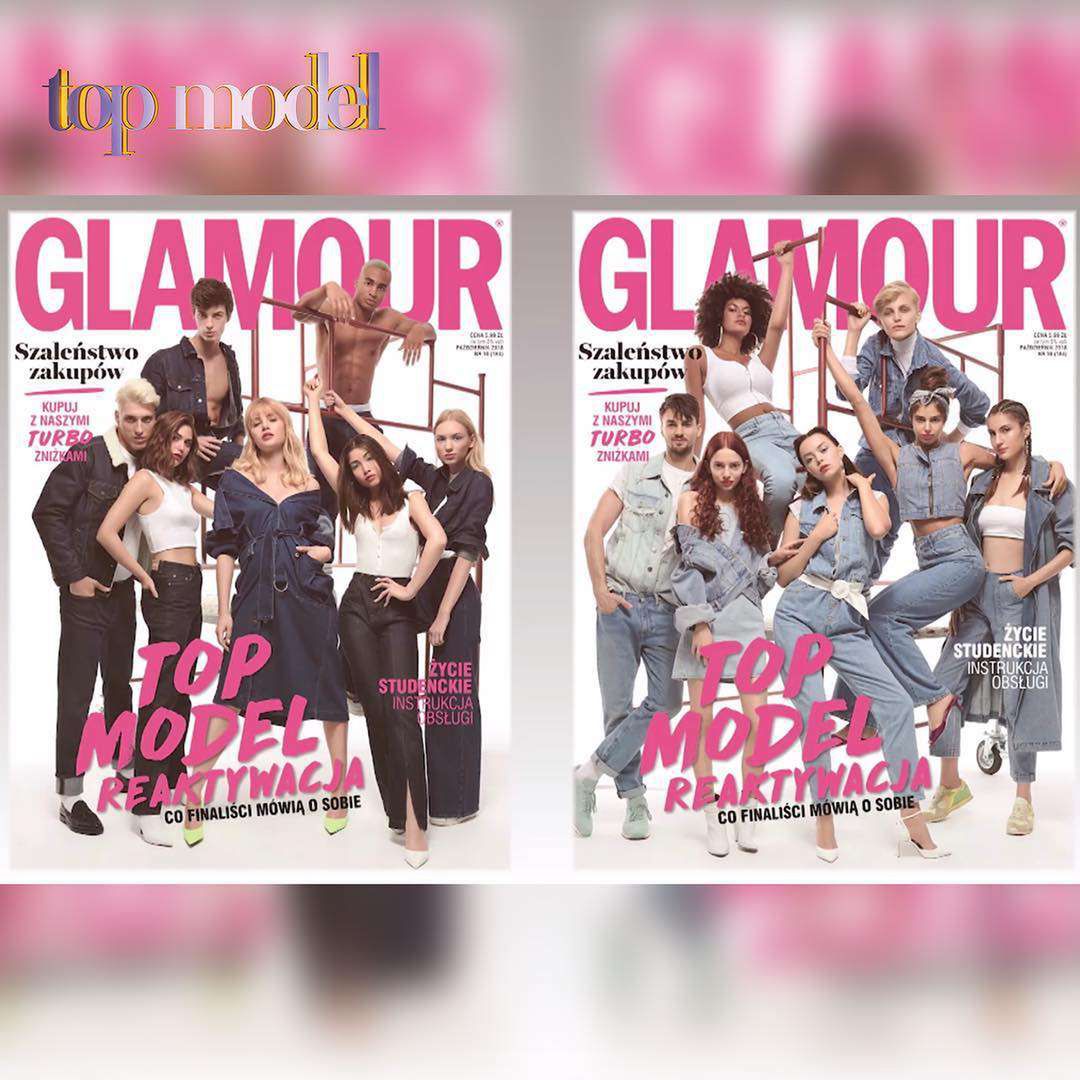 Finałowa 14 Top Model 7 na okładkach Glamour