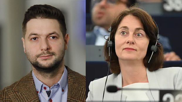 Patryk Jaki i Katarina Barley.