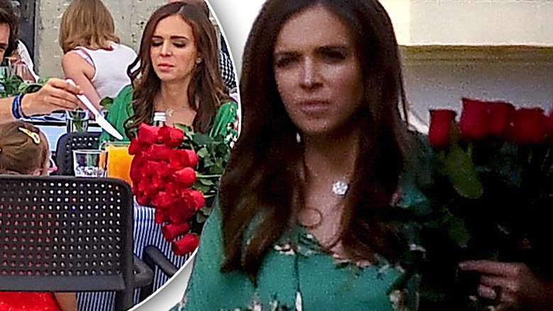 Anna Wendzikowska z córką Kornelią i Jan Bazyl na kolacji