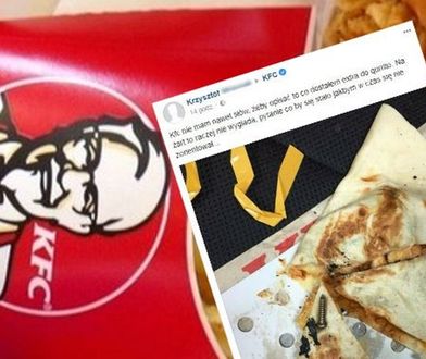 "Nie mam nawet słów". Klient pokazał, co znalazł w daniu z KFC