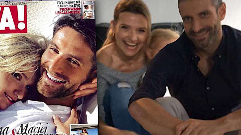 Joanna Koroniewska, Maciej Dowbor, dziecko sesja