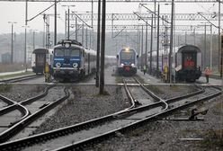 Pociągi nie mogły wjechać na peron. Kibice rzucili racę