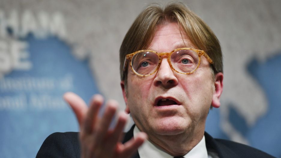 Poseł do Parlamentu Europejskiego Guy Verhofstadt.