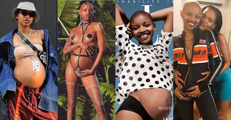 Oto Slick Woods - modelka, która ZACZĘŁA RODZIĆ na pokazie Rihanny (ZDJĘCIA)