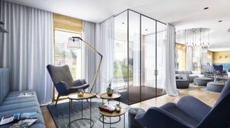 Foyer Aparthotelu Nowa Motława na Wyspie Spichrzów w Gdańsku