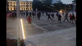 Awantura przed meczem Albania - Polska. W ruch poszły pięści i kufle (wideo)