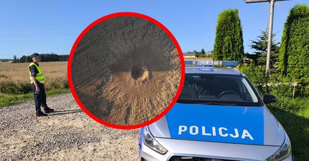10 metrów średnicy, 5 głębokości. Są zdjęcia krateru po upadku rakiety