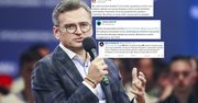 "Głupie, fałszywe". Fala krytyki po słowach szefa MSZ Ukrainy