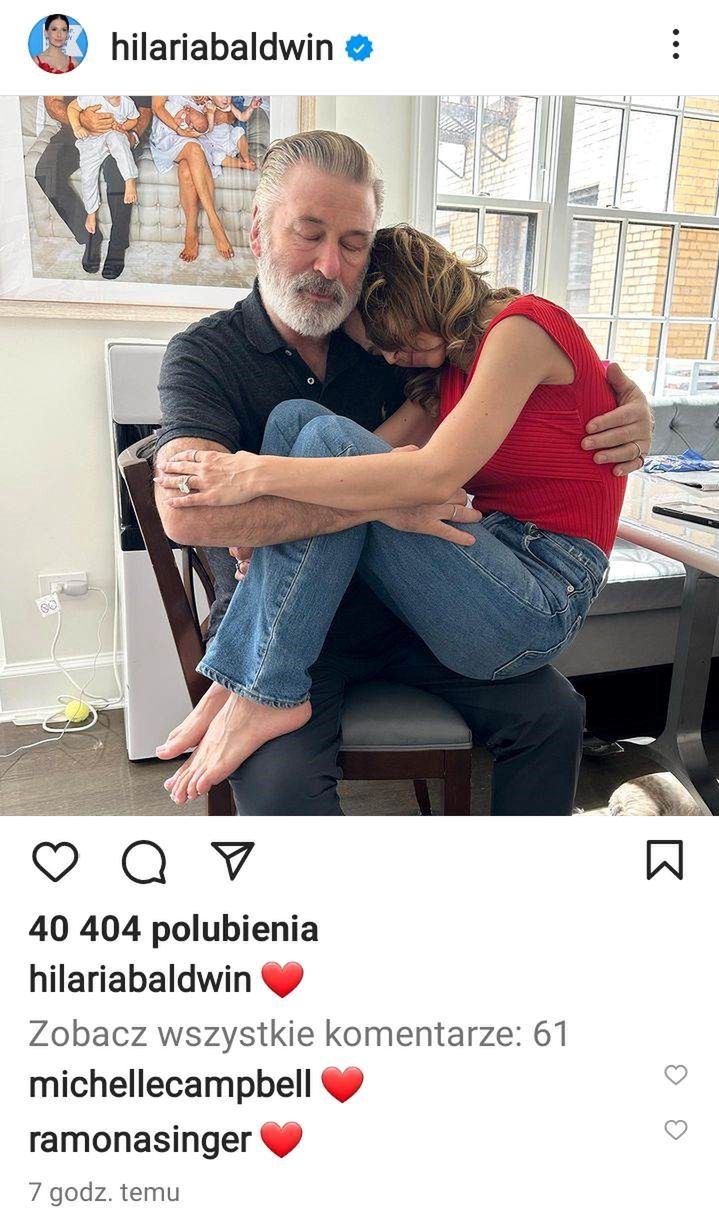 Żona Baldwina "komentuje" wycofanie zarzutów wobec jej męża