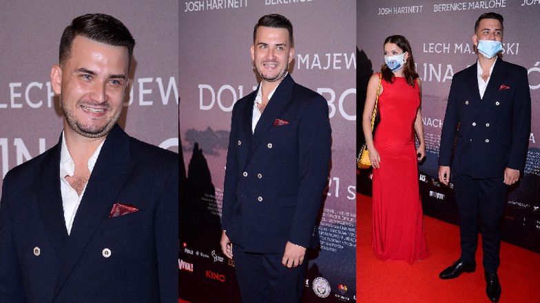 Bartłomiej Misiewicz na premierze filmu "Dolina Bogów'