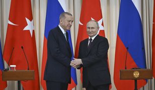 "Wyrazili gotowość ". Putin i Erdogan deklarują ws. wojny w Izraelu