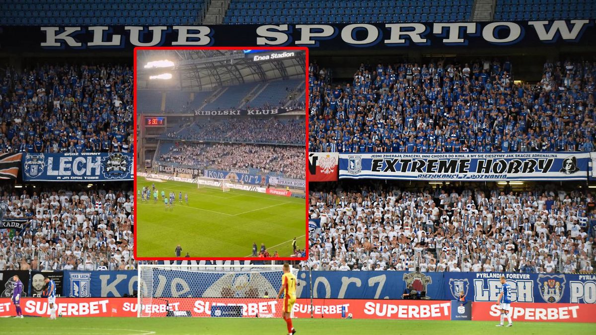 WP SportoweFakty / Michał Jankowski/x.com/Meczyki.pl / Kibice Lecha Poznań