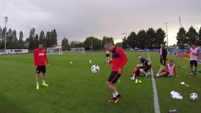 Lewandowski i Grosicki zrobili show na treningu. Zobacz, jak się popisywali