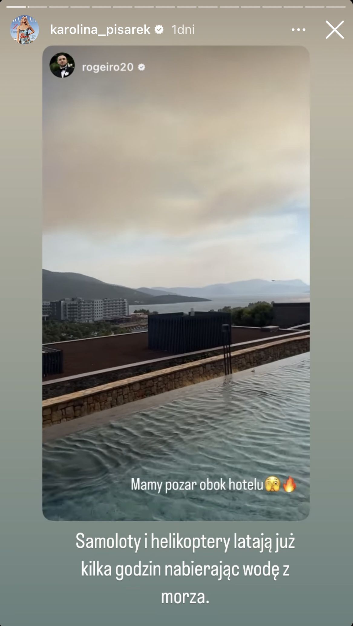 Karolina Pisarek opowiedziała o pożarze hotelu