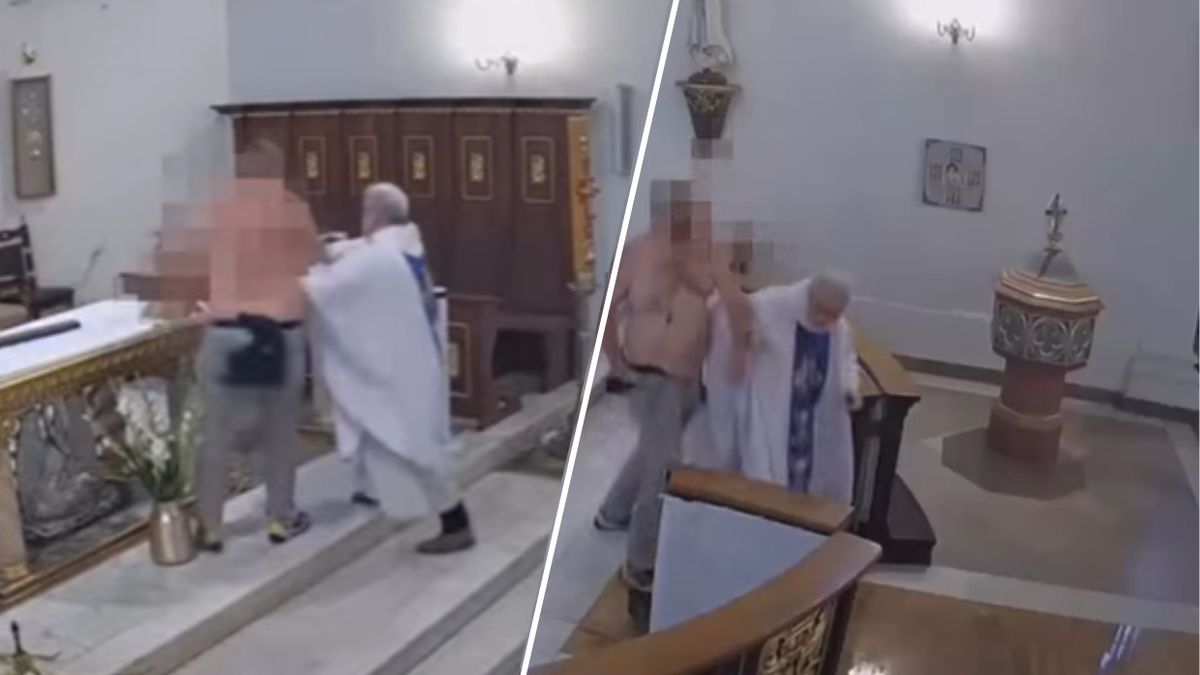 Pijany zaatakował księdza