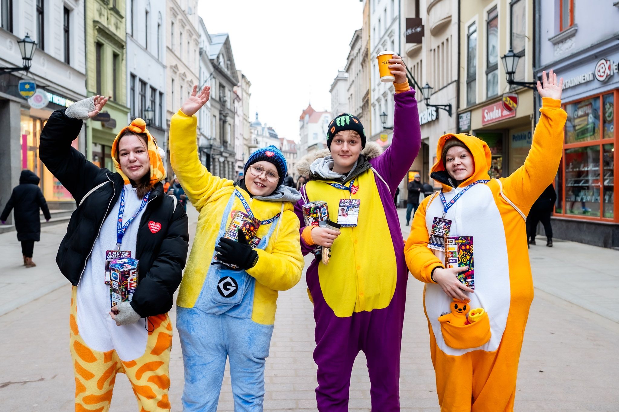 Wolontariusze WOŚP na toruńskiej starówce