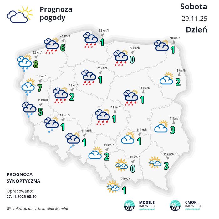 Pogoda w sobotę