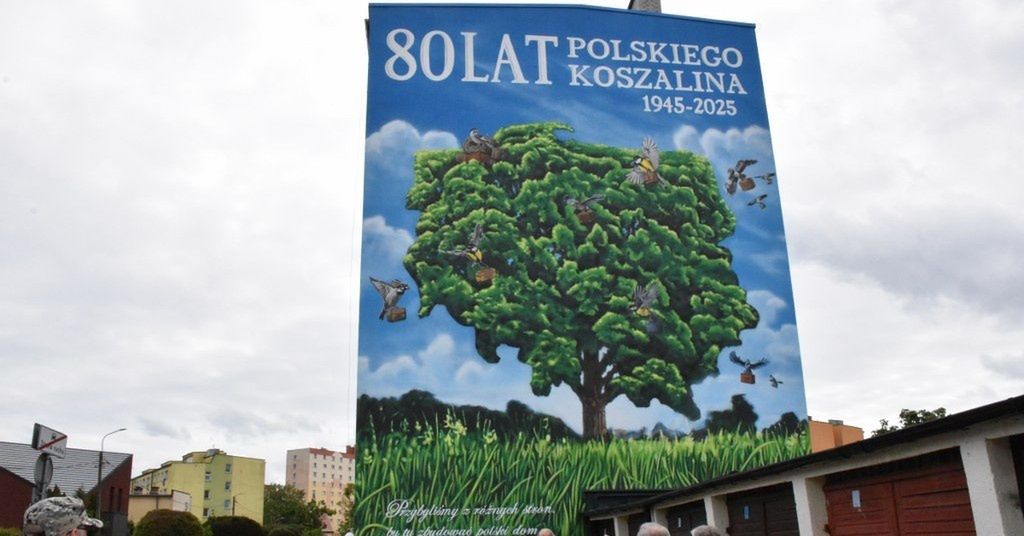 Odsłonięto mural upamiętniający 80 lat polskiego Koszalina