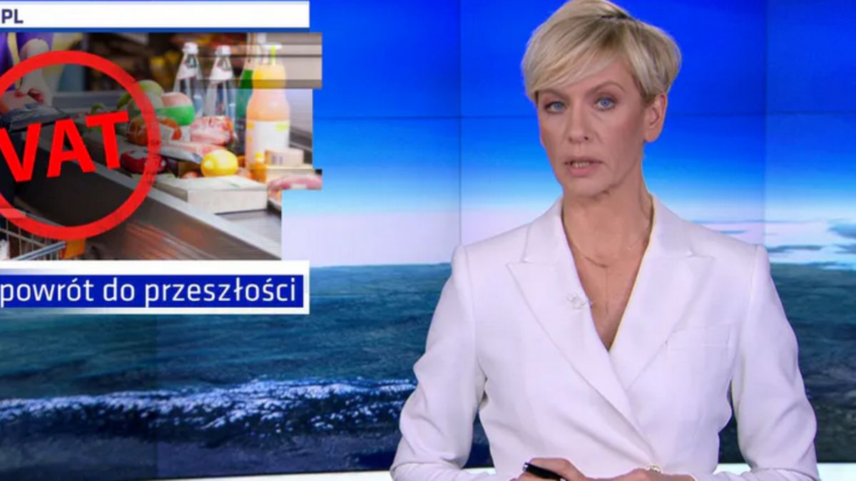 Anita Werner prowadziła wtorkowe wydanie "Faktów"