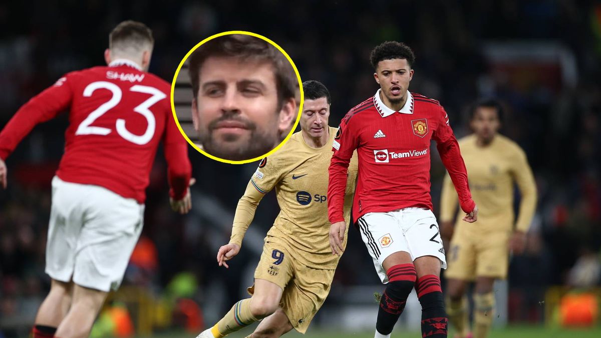 PAP/EPA / Adam Vaughan / Na zdjęciu: mecz United i Barca / Pique