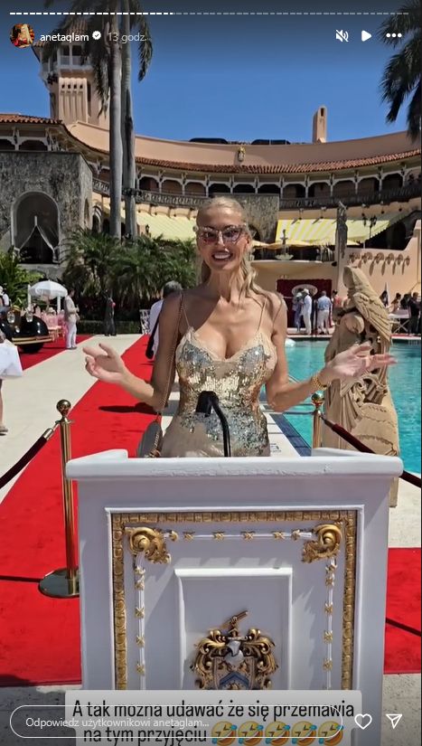 Aneta Glam chwali się wizytą w rezydencji Donalda Trumpa