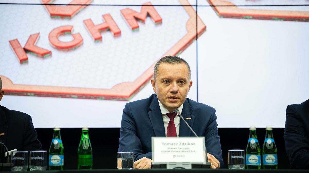 Prezes KGHM Tomasz Zdzikot