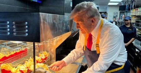 Trump w McDonald's serwował frytki. Jedna rzecz może niepokoić