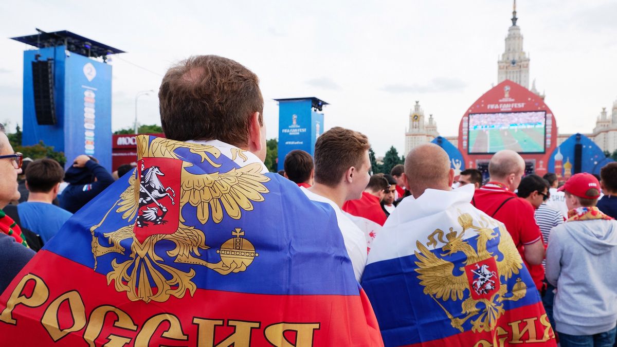 Rosyjscy kibice w Moskwie (fot Getty Images)