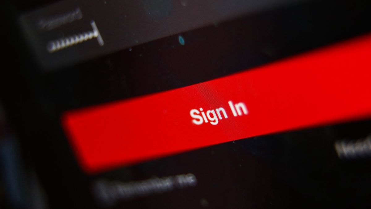 Netflix sign in page is seen displayed on a laptop screen in this illustration photo taken in Krakow, Poland on June 1, 2022. (Photo by Jakub Porzycki/NurPhoto via Getty Images)