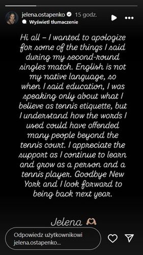 Jelena Ostapenko / InstaStories