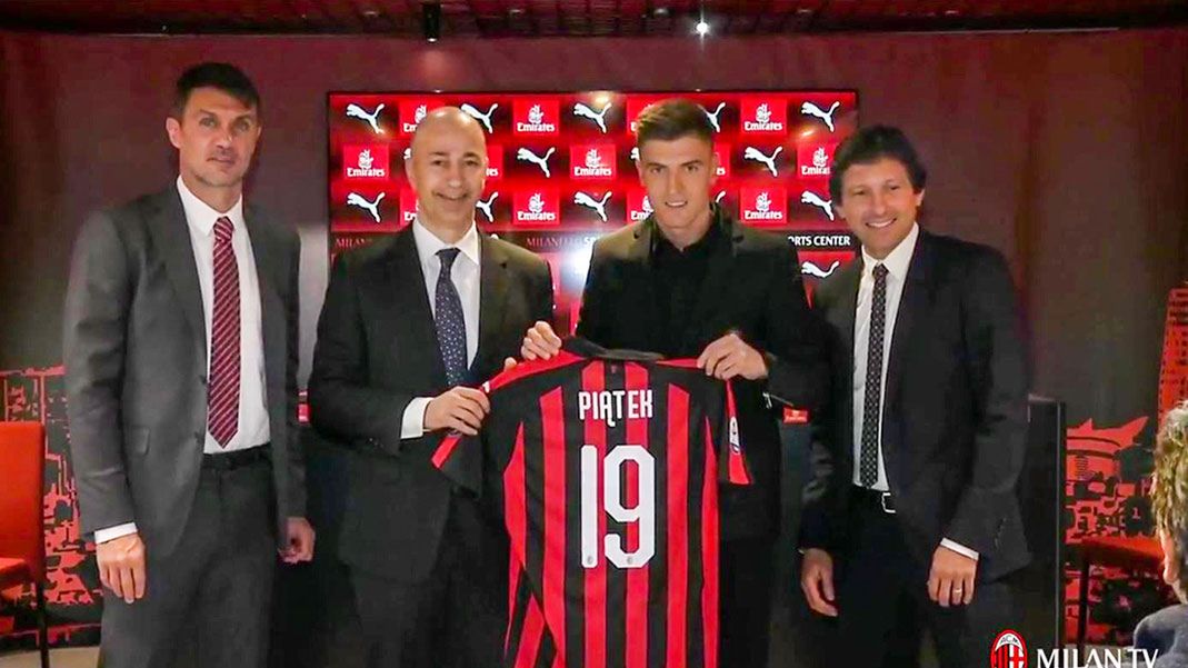 Materiały prasowe / AC Milan / Na zdjęciu: Krzysztof Piątek (drugi od prawej)