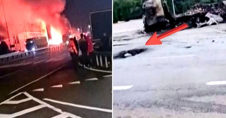 Wielka dziura po eksplozji. Tu uderzył dron przy granicy z Polską