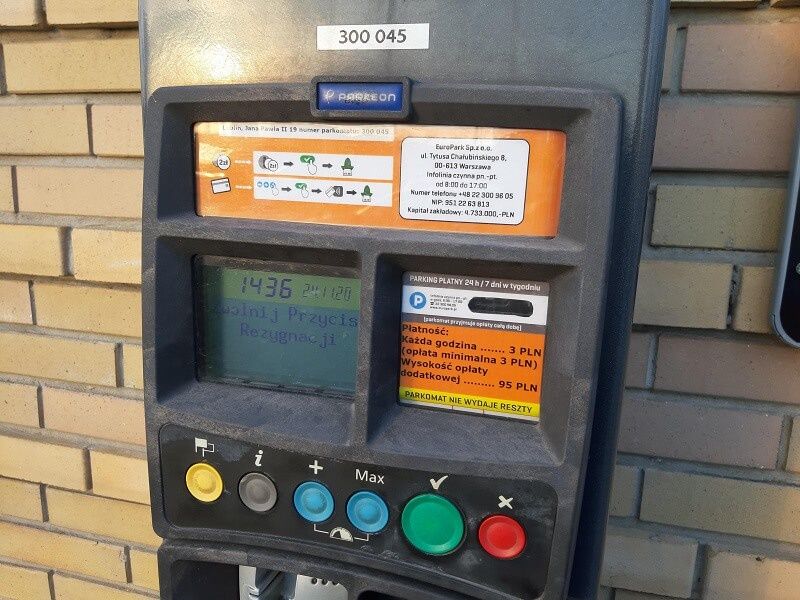 płatny parking biedronka jana pawła lublin
