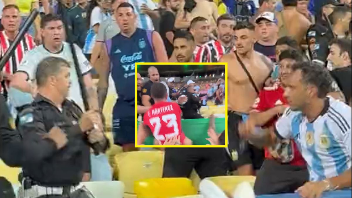 Zamieszki przed meczem Brazylia Argentyna